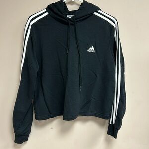 Adidas Crop Hoodie Sweatshirt